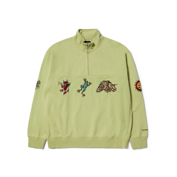 HUF Bledsoe Quarter Zip Fleece (Pistachio)