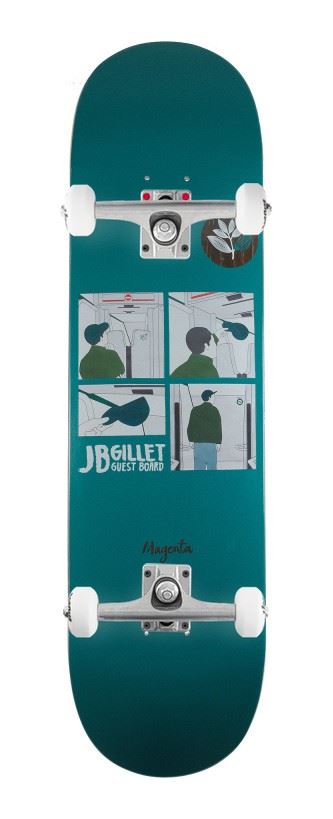 Magenta JB Gillet Guest Board Metro Series x Venom Custom Complete Skateboard - 8.4