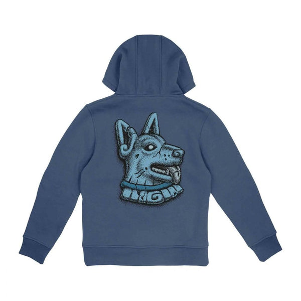 Santa Cruz Youth Hood Youth Winkowski Dog Hood - Heritage Blue - Skatewarehouse.co.uk