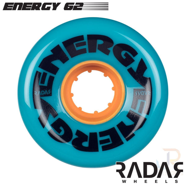Radar (4) - Energy 62 - Bright Teal - / 78a Skateboard Wheels - 62mm