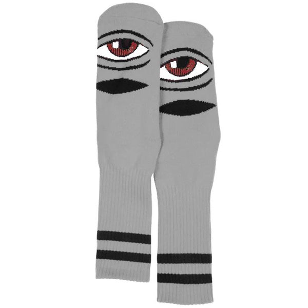 Toy Machine Sect Eye Sock Grey - Skatewarehouse.co.uk