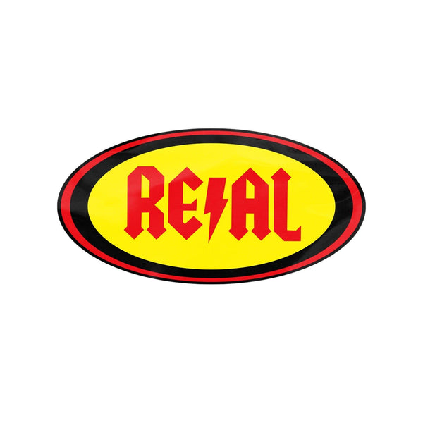 Real Deeds Oval Sticker - Md - M