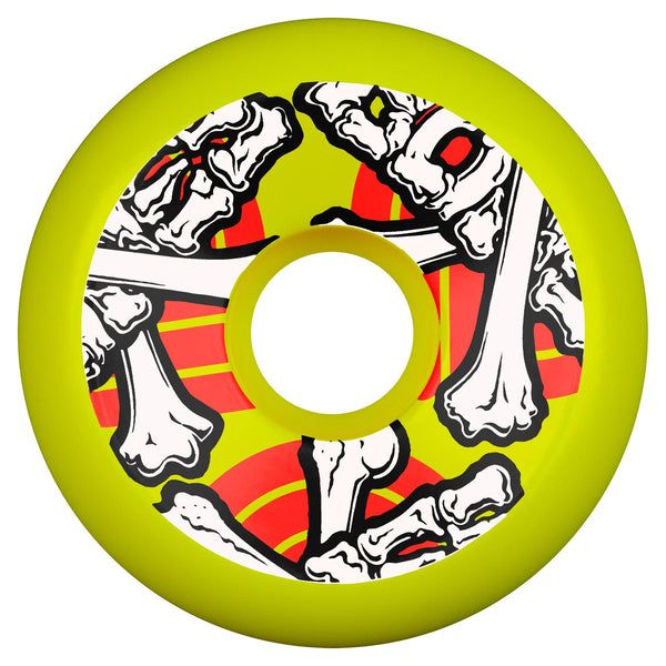 Powell-Peralta Cross Bones • • 97A • Yellow Skateboard Wheels - 64mm