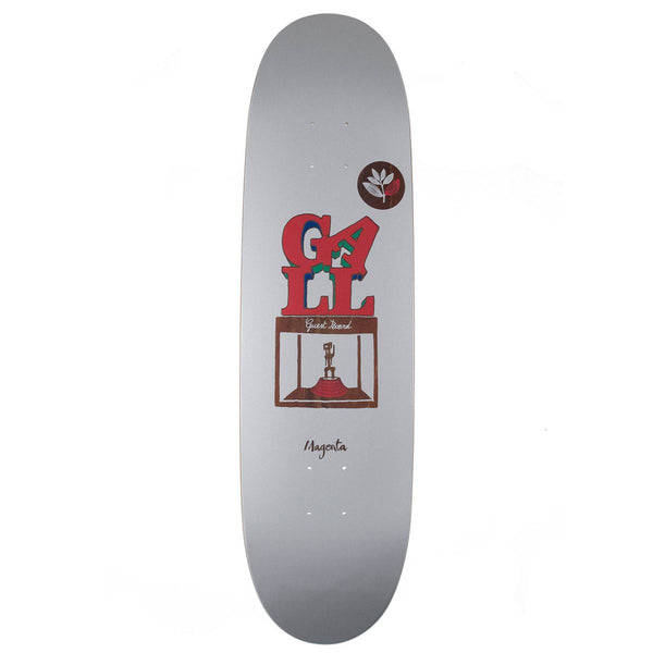 Magenta Fred Gall Guest Board (1993 Old School Shape) Skateboard Deck - 8.4