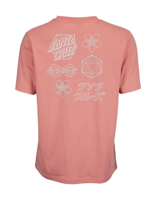 Santa Cruz Womens T-Shirt Infinity T-Shirt - Pink Amethyst - Skatewarehouse.co.uk