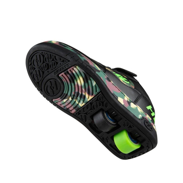 Heelys X2 Reserve Low X2  - Black / Camo / Green - Skatewarehouse.co.uk