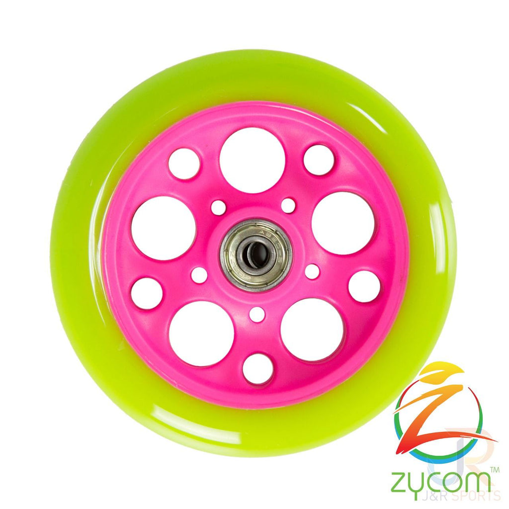 Zycom - 125Mm Front Wheel - Lime / Pink - Skatewarehouse.co.uk
