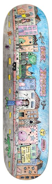 There Poe Wuz Here (Multi) Skateboard Deck - 8.25"