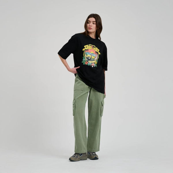 Santa Cruz Womens T-Shirt Winkowski 8Baller Trip Front - Black - Skatewarehouse.co.uk