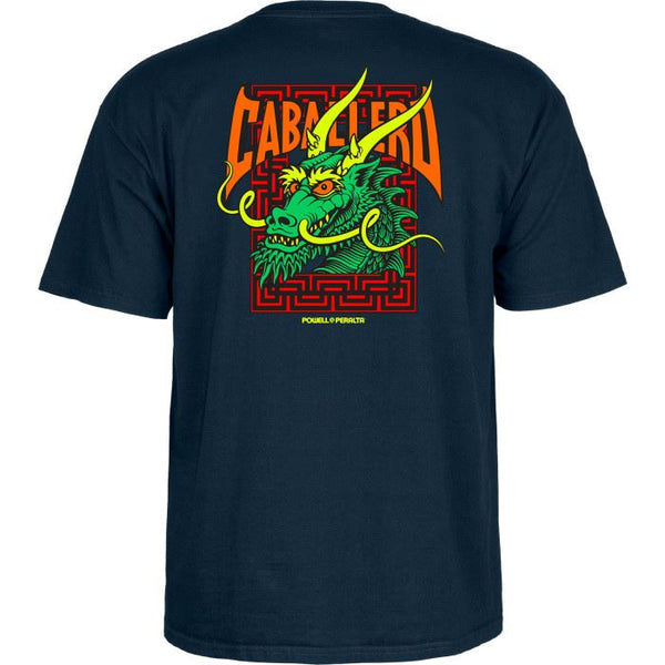 Powell-Peralta Steve Caballero 'Street Dragon' Tee Navy - XL