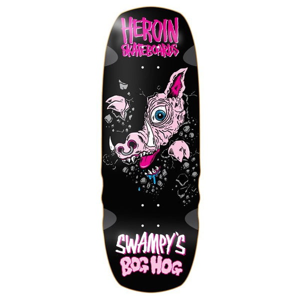 Heroin Swampy's Bog Hog Skateboard Deck - 10.75