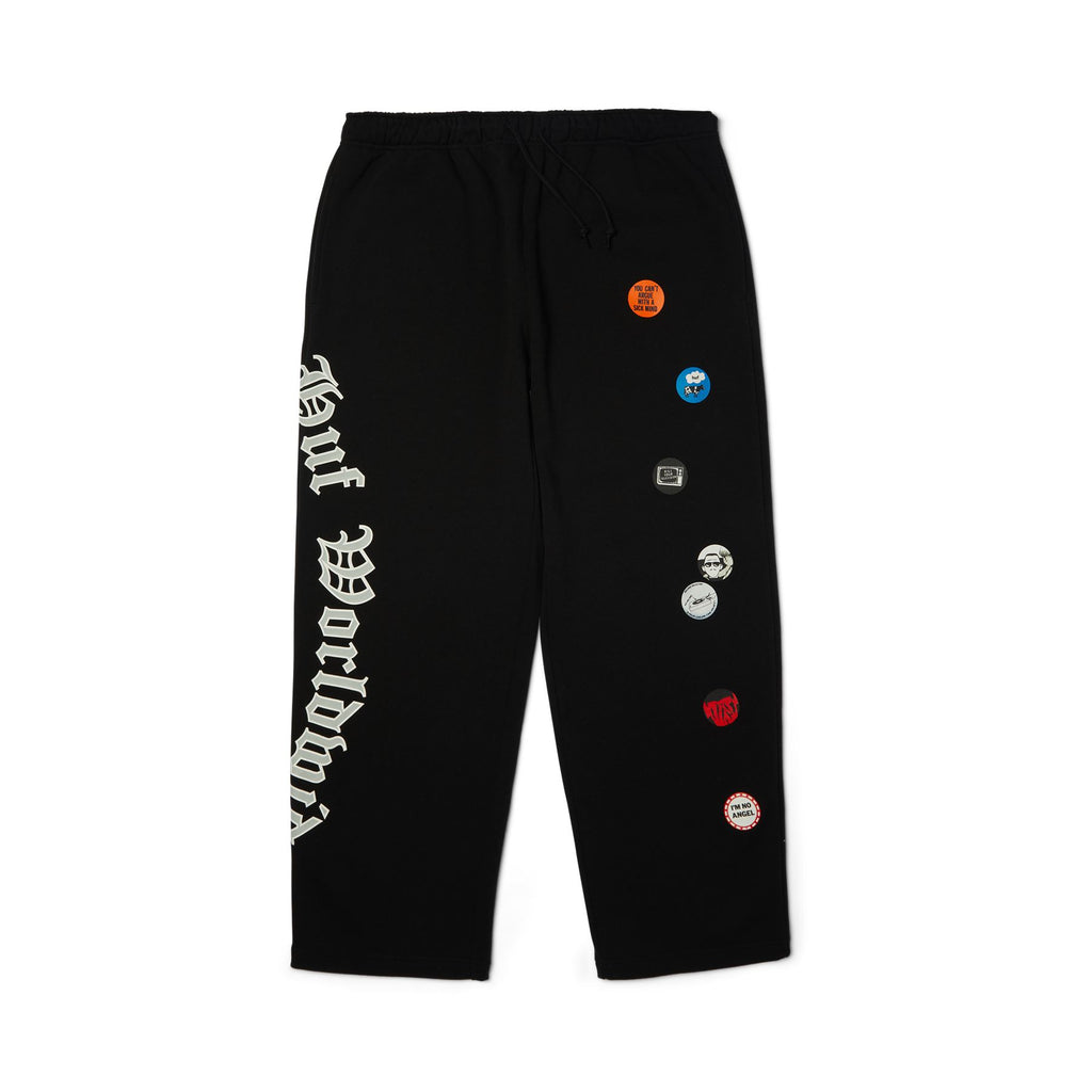 Olympia Open Hem Sweatpant (Black)