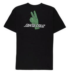 Santa Cruz T-Shirt Atomic Peace Strip T-Shirt - Black - Skatewarehouse.co.uk