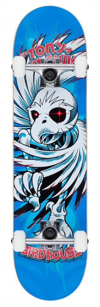 Birdhouse Stage 1 Hawk Spiral Blue Complete Skateboard - 7.75