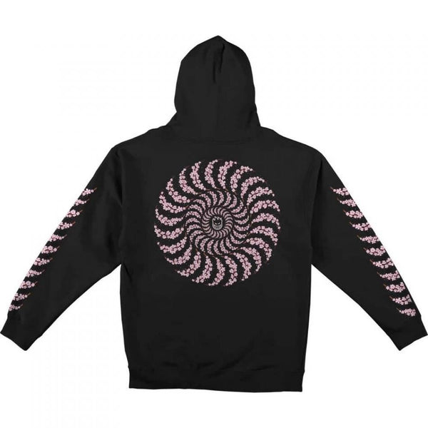 Spitfire Hoody Cherry Blossom Classic - Black - Skatewarehouse.co.uk