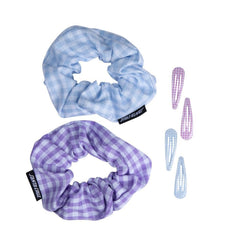 Santa Cruz Womens Accessories Gingham Strip Hair Set - Skatewarehouse.co.uk