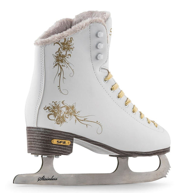 SFR Glitra Ice Skates - White - Skatewarehouse.co.uk