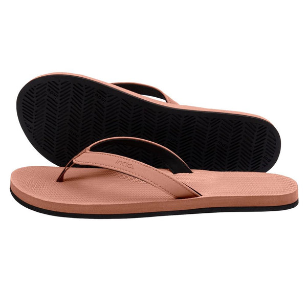 Indosole - Womens Flip Flops - ESSNTLS - Rust Shoes