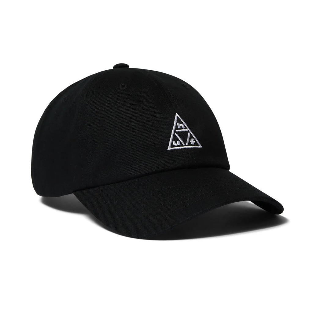 HUF TT Logo 6 Panel CV Hat (Black / White) - One Size