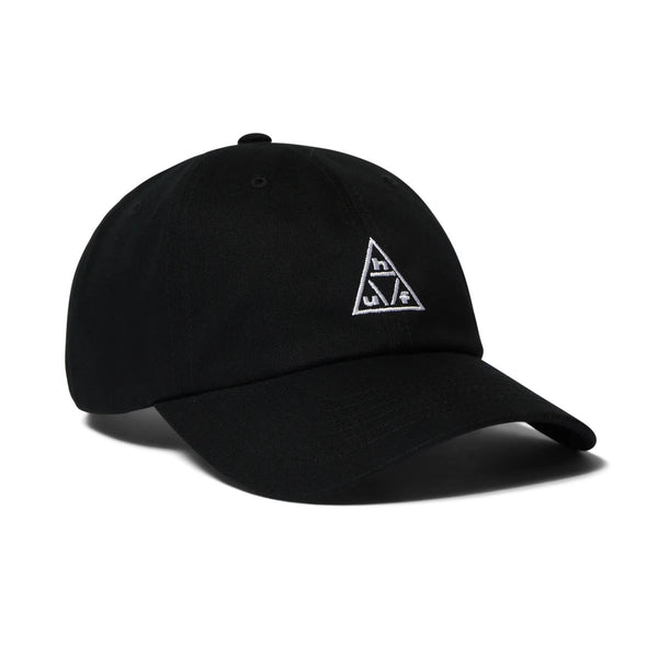 HUF TT Logo 6 Panel CV Hat (Black / White) - One Size