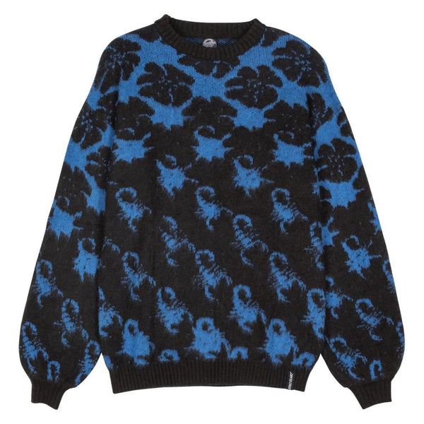 Santa Cruz Womens Knit Crew Meyer Freestyle - Blue / Black - Skatewarehouse.co.uk