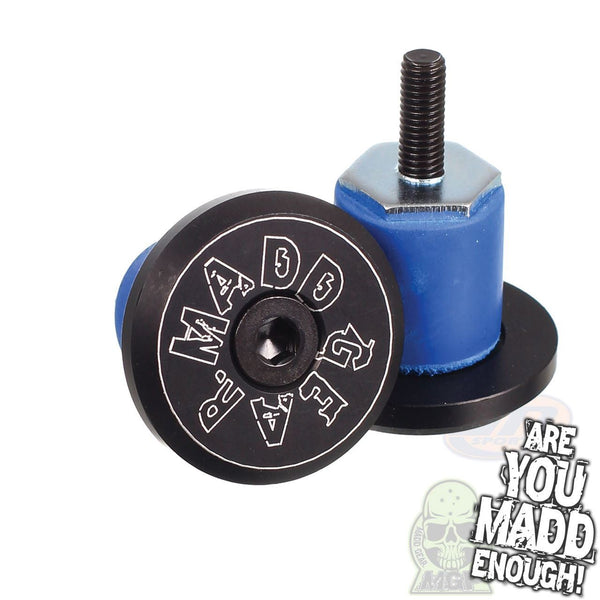 Madd Gear Mgp Bar Ends (Pair) - Black - Skatewarehouse.co.uk