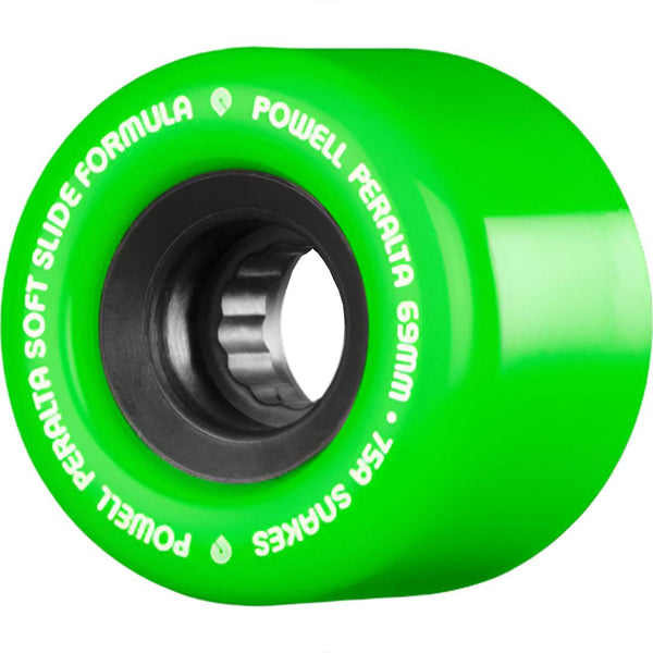 Powell Peralta Snakes '02' • 69mm x 48mm • 75A • Green Skateboard Wheels
