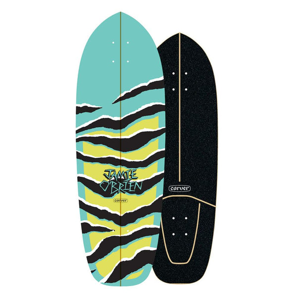 Carver JOB Aqua Tiger - Surfskate Cruiser Skateboard Deck - 10.25