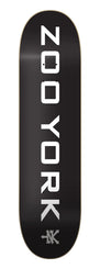 Zoo York OG 95 Logo Block Black / White / Grey Skateboard Deck - 7.75"
