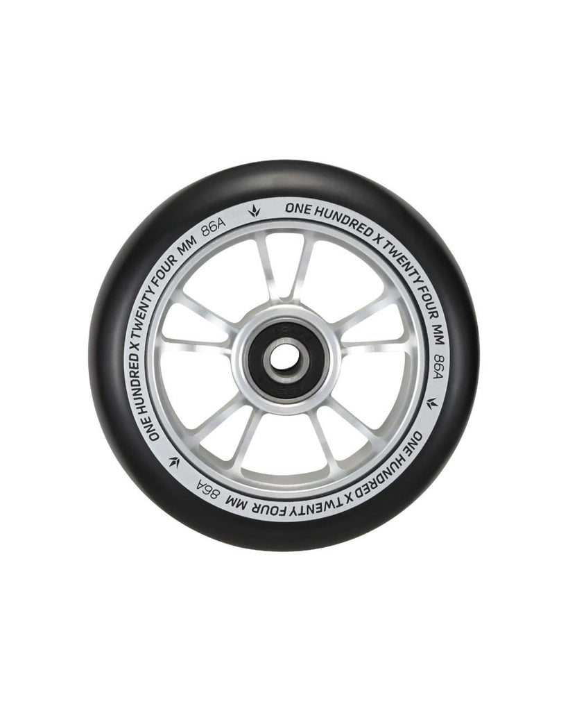 Blunt 100mm - Silver / Black Scooter Wheels