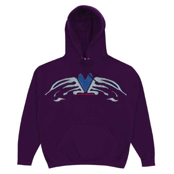 Limosine Heart Wings Hood (Dark Purple) - XL