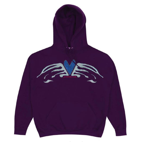 Limosine Heart Wings Hood (Dark Purple) - XL