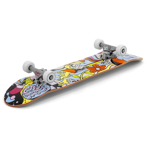 Enuff Meltworld Dazed Complete Skateboard Bundle - SFR Helmet & Pads - 7.75