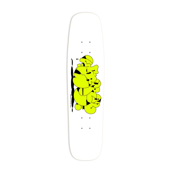 5Boro x SPONE Crackle Highlighter Yellow (Sport Utility Shape) x Skateboard Deck - 5.0