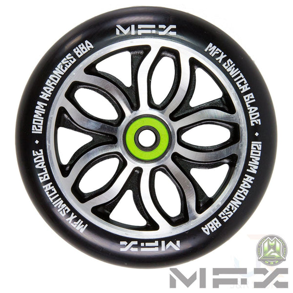 Madd Gear Mfx R Willy Switchblade Sig 120Mm Wheel - Black - Skatewarehouse.co.uk
