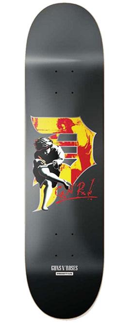 Primitive Illusion Team s GNRS1 Black Skateboard Deck - 8.5