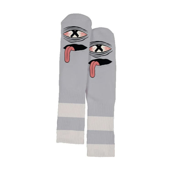 Toy Machine Crossed Out Sock Grey