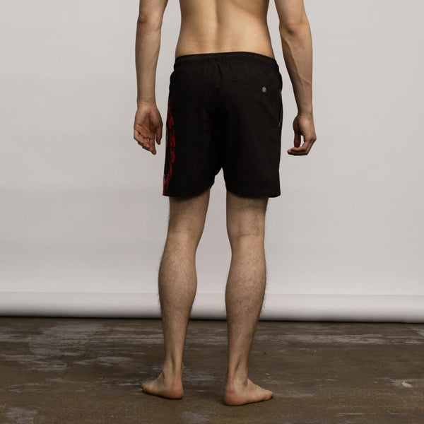 Slime Balls Swim Shorts SB Hand - Black - Skatewarehouse.co.uk