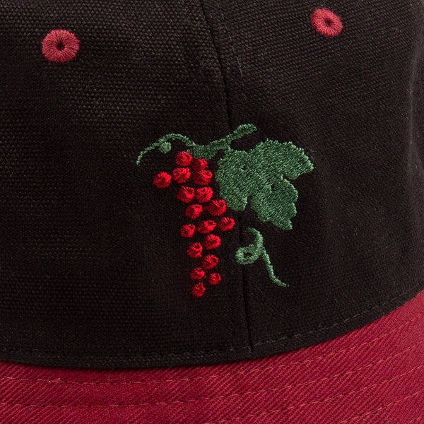 Pass~Port Life of Leisure 6-Panel Bucket Hat (Burgundy / Black) - L