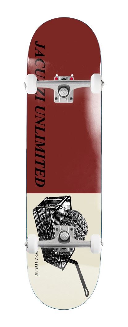 Jacuzzi Unlimited Tony Latham Deep Fried EX7 Burgundy x Venom Custom Complete Skateboard - 8.5