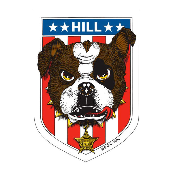 Powell Peralta Frankie Hill Bulldog Stickers (10 Pack)