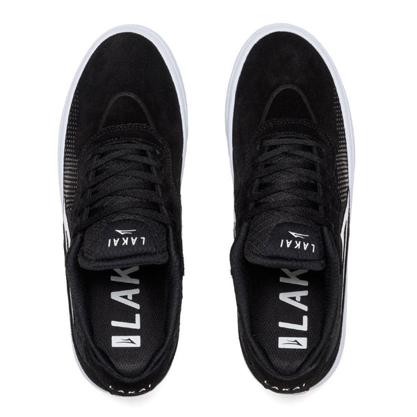 Lakai Essex Skate Shoes - Black / White - Skatewarehouse.co.uk