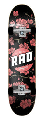 Rad Cherry Blossom Dude Crew Complete Skateboard Black/Red 7" - Skatewarehouse.co.uk