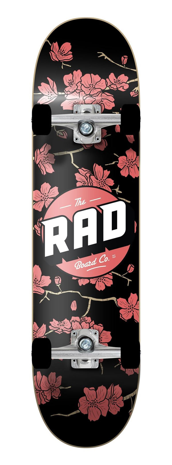 Rad Cherry Blossom Dude Crew Complete Skateboard Black/Red 7