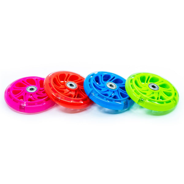 CORE LED Scooter Wheels - Red (PAIR) - Skatewarehouse.co.uk