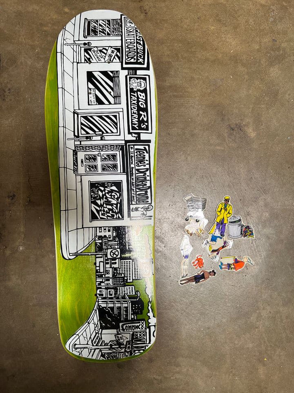 Prime Stick-O-Rama Deck (Assorted) - Skatewarehouse.co.uk