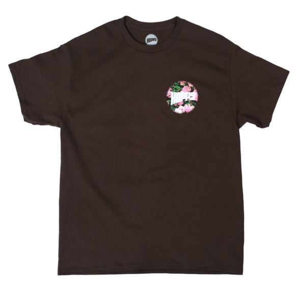 HOPPS Bighopps Roses Tee Chocolate (Made In Mexico)