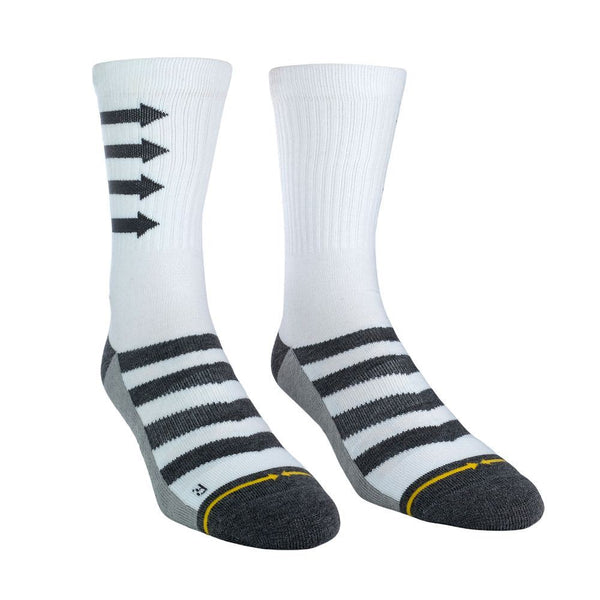 Merge4 Training White Classic Crew Socks - Skatewarehouse.co.uk