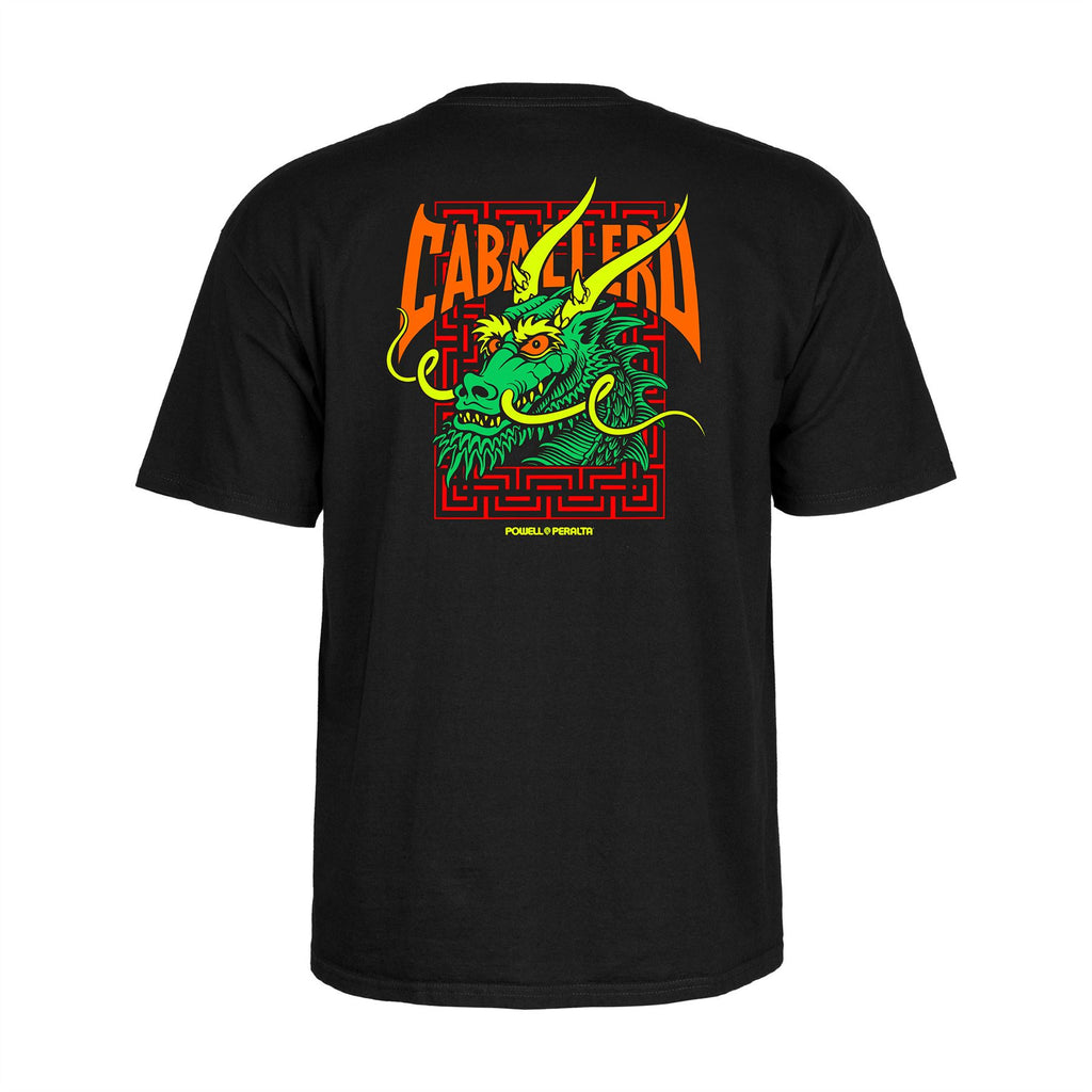 Powell-Peralta™ Steve Caballero 'Street Dragon' Tee Black - Skatewarehouse.co.uk
