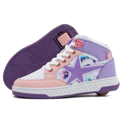 Breezy Rollers Skater - White / Purple / Pink - Skatewarehouse.co.uk
